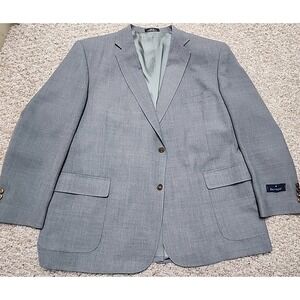 Barrington Blazer Mens 50R Wool Polyester Gray Jacket Sport Coat NWT